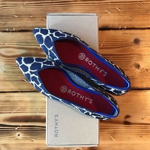 Rothy’s Indigo Giraffe Points (Size 6.5)